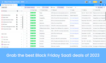 Free Black Friday SaaS deals database gallery image