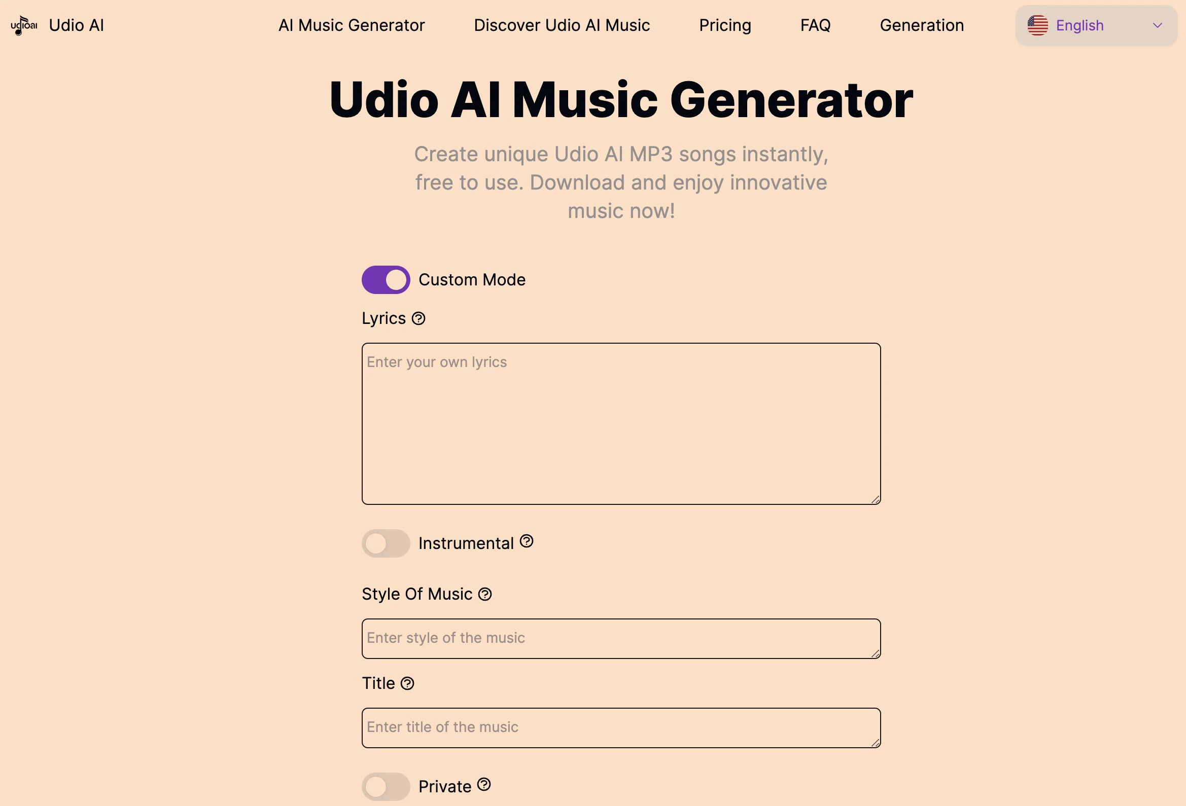 Udio AI logo