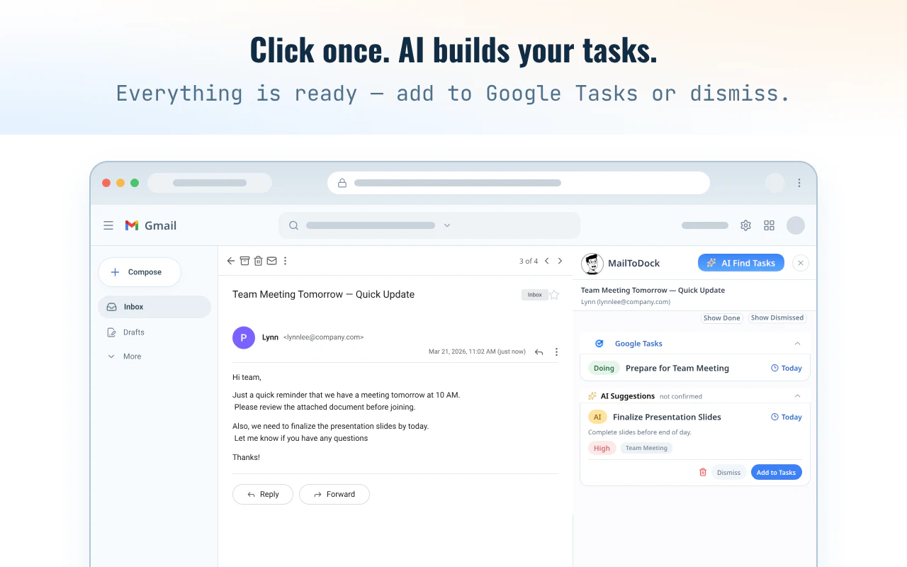 MailToDock screenshot 3
