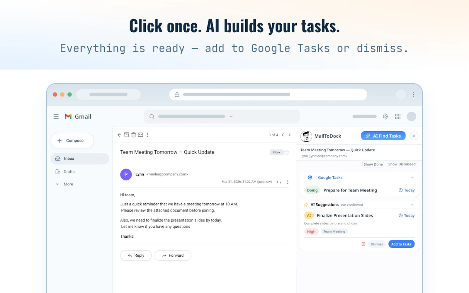MailToDock screenshot 3
