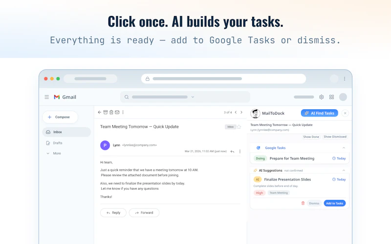 MailToDock screenshot 3