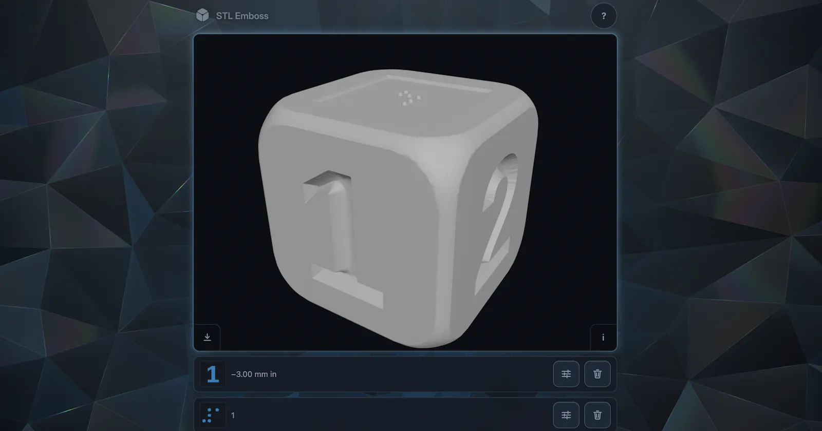 STL Emboss screenshot 3