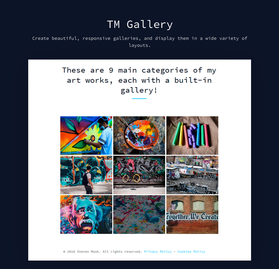 Modern Artist Personal Portfolio gallery image