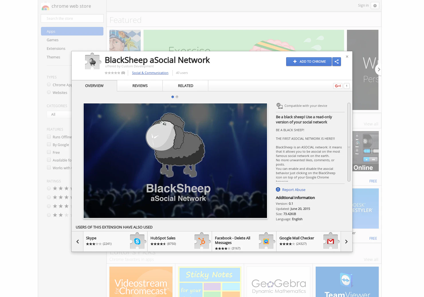 BlackSheep aSocial Network