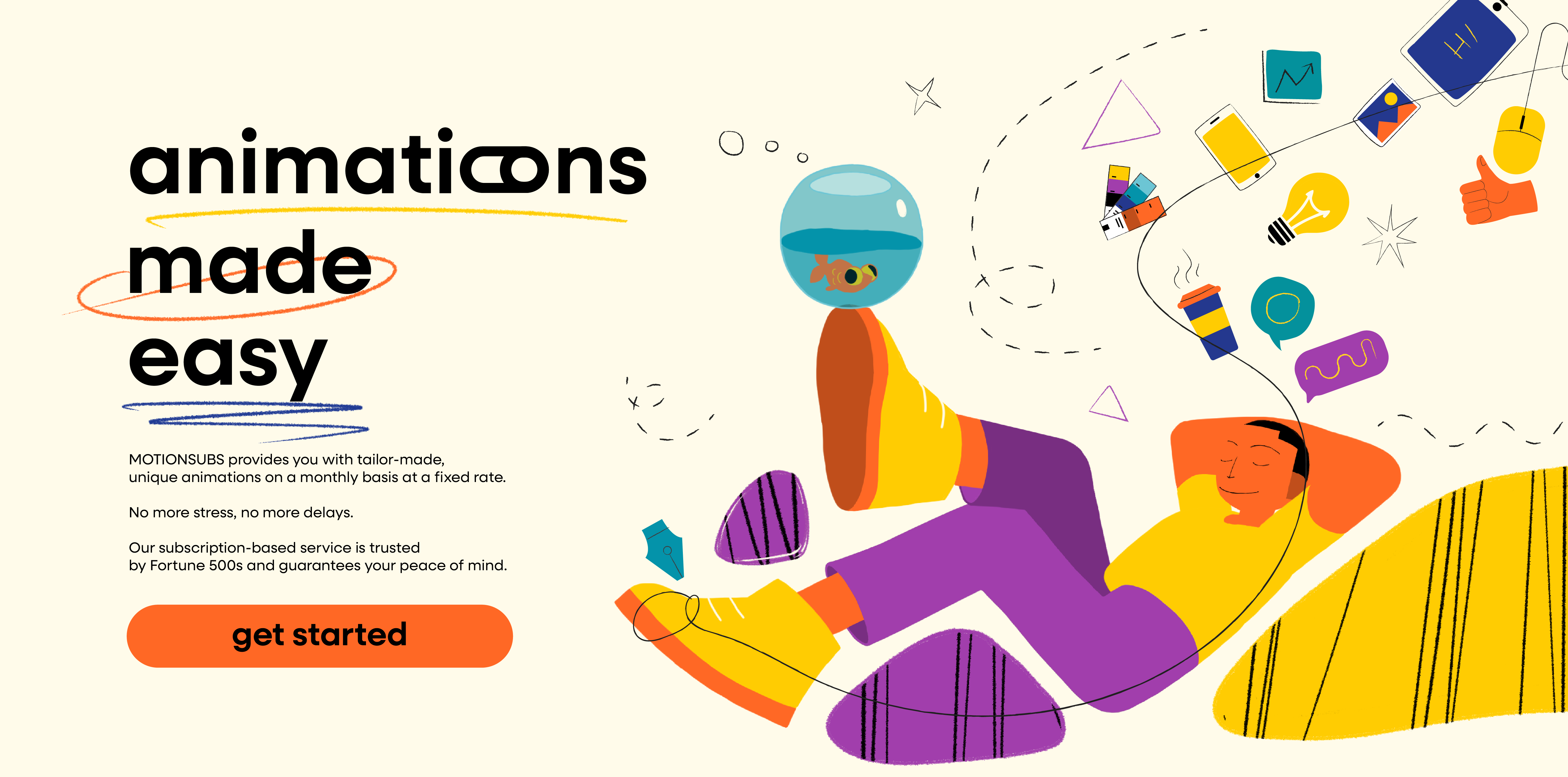 motionsubs - ภาพเคลื่อนไหว 2D อธิบายรายเดือนการส่งมอบที่ไม่ยุ่งยาก media 2