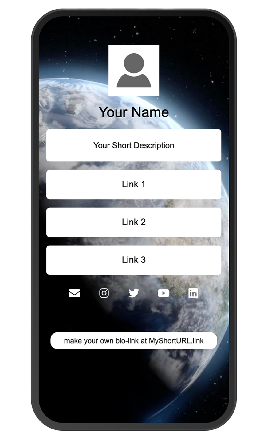 Pautan URL pendek saya - lebih baik daripada Linktree media 10