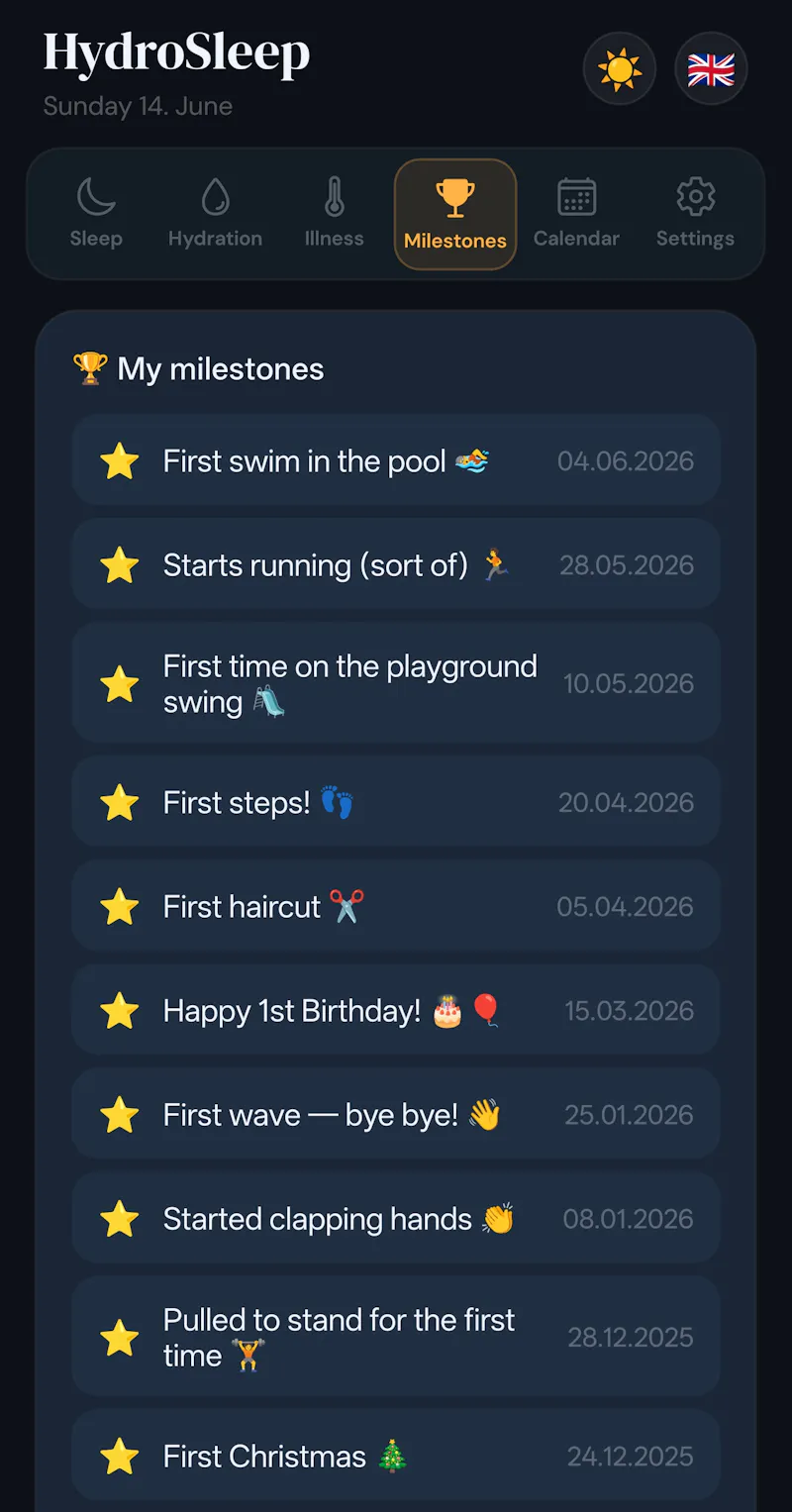 HydroSleep — Baby Tracker screenshot 6