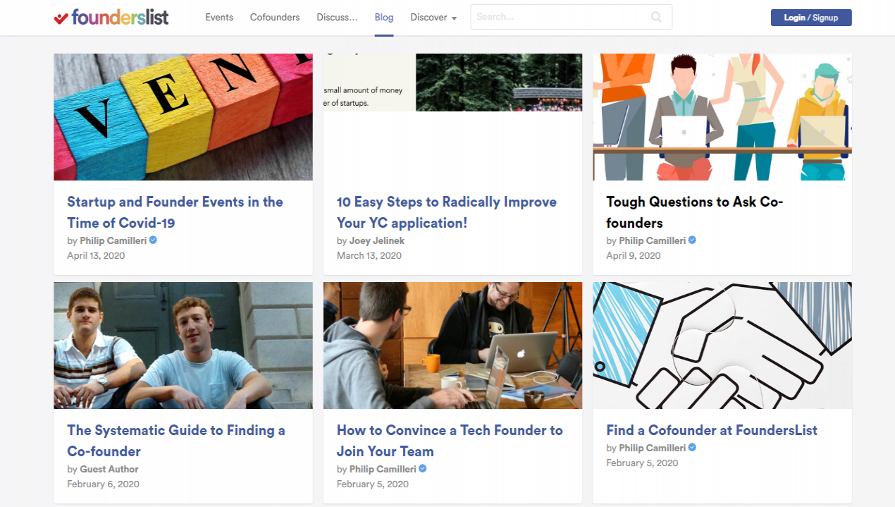 FoundersList gallery image