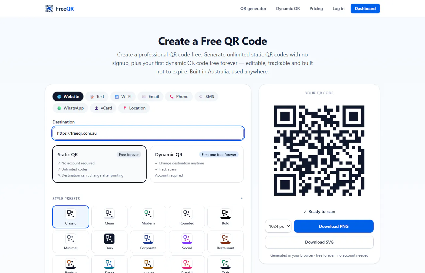 FreeQR gallery image