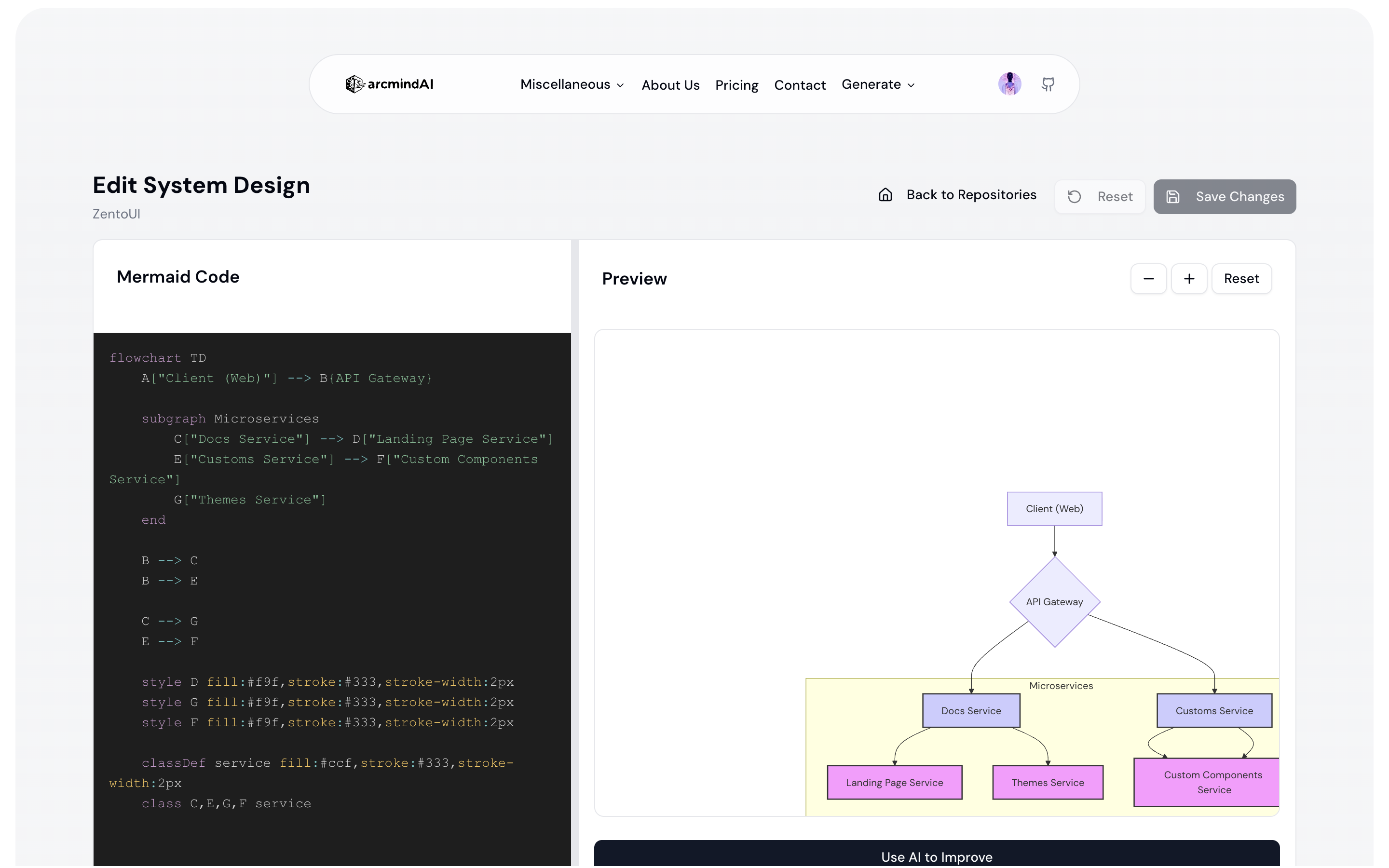 Arcmind AI - Screenshot 5 showing product features and functionality