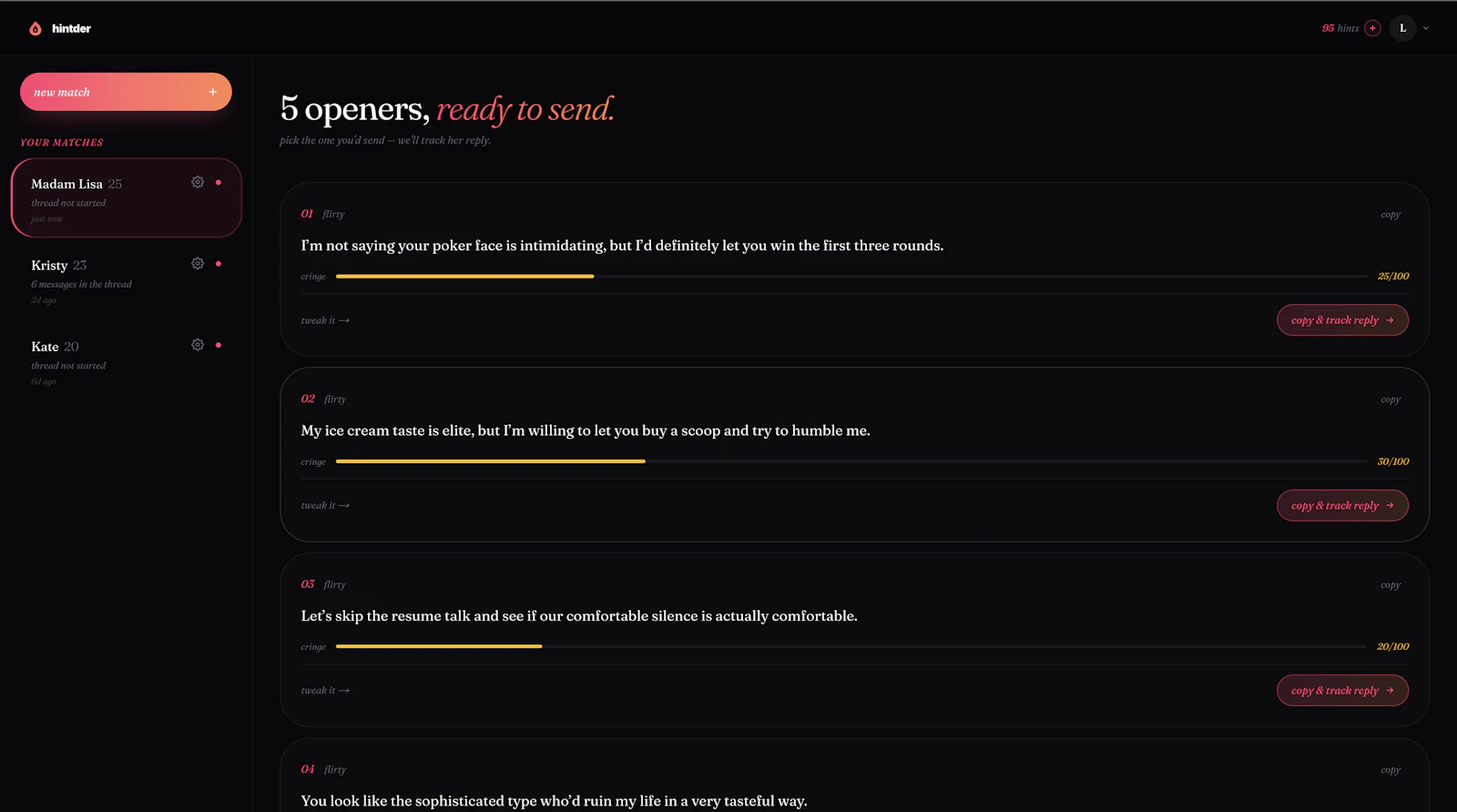 Hintder screenshot 2