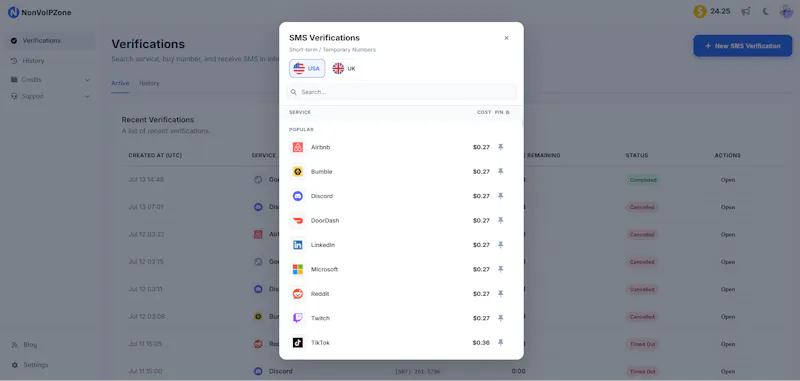 NonVoIPZone screenshot 2