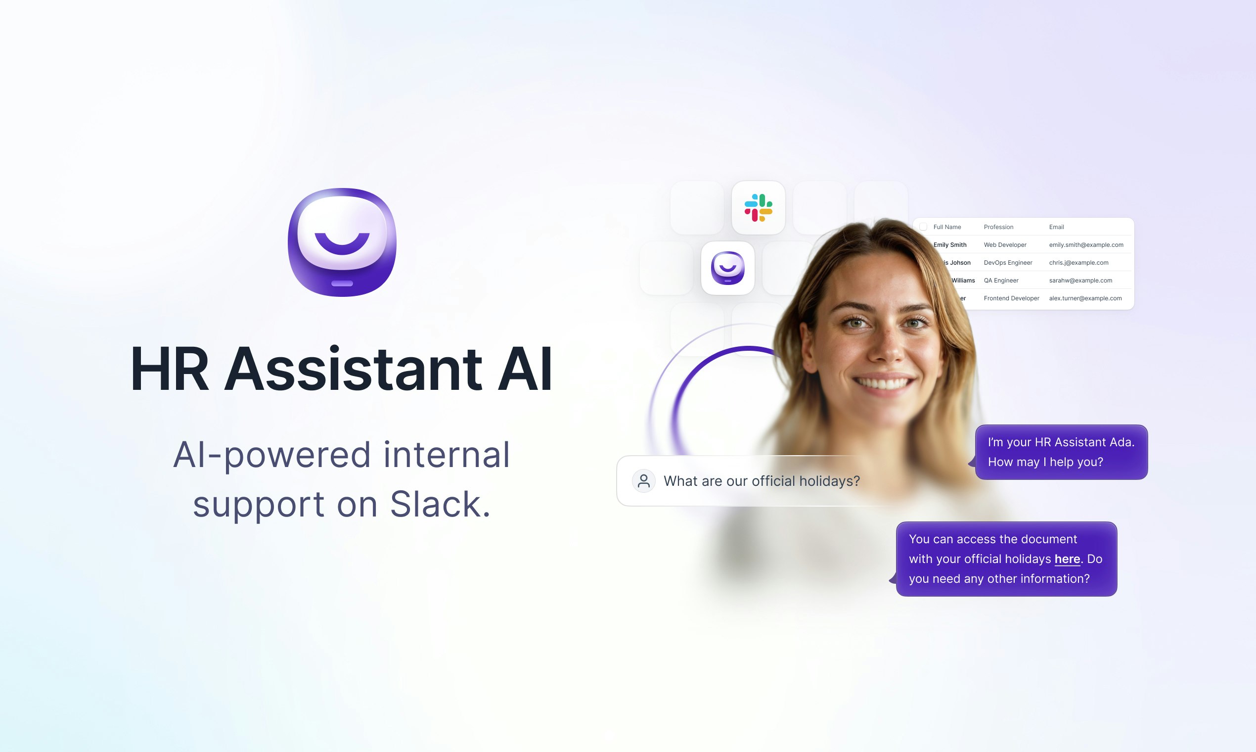 startuptile ADA HR Assistant-AI-powered internal support on Slack