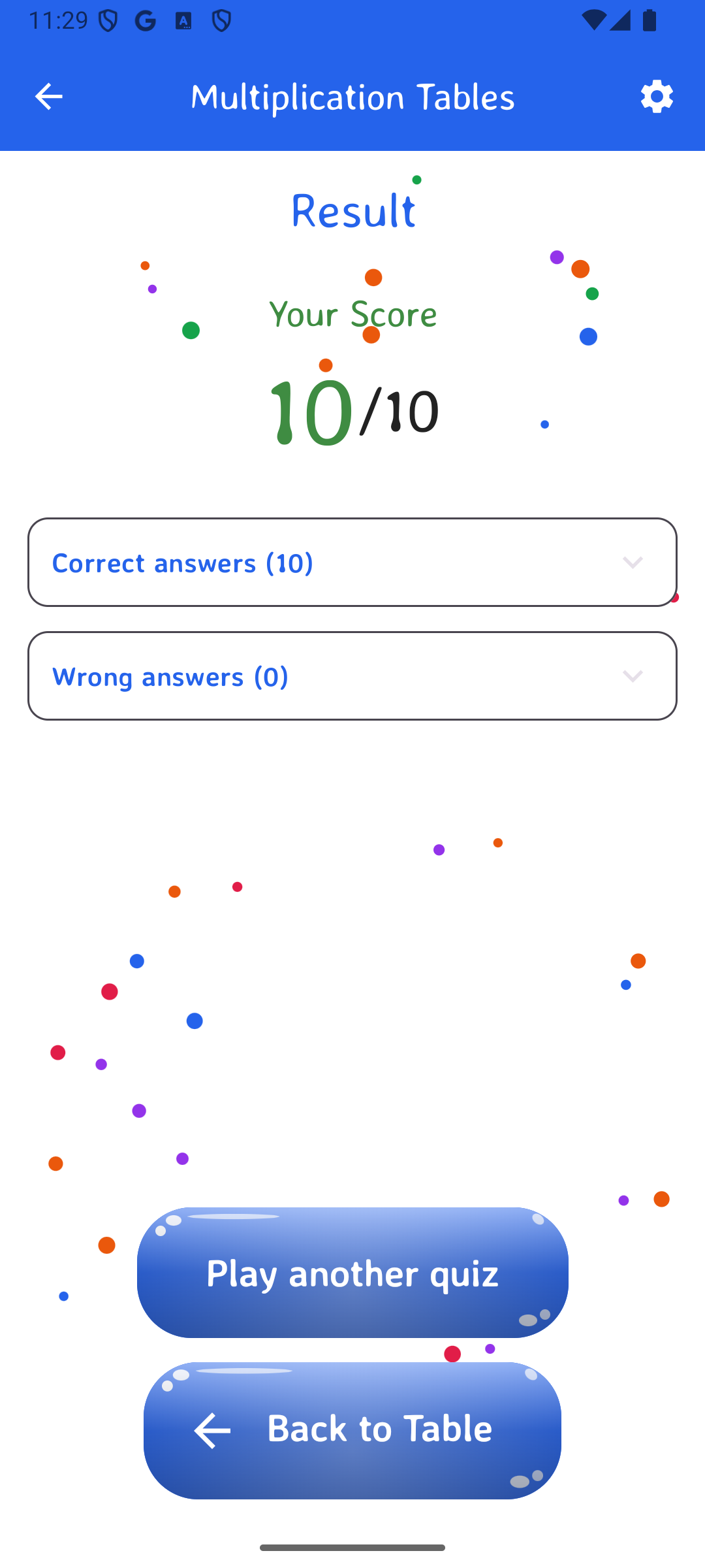 Multiplication Tables 1-100 Android App gallery image