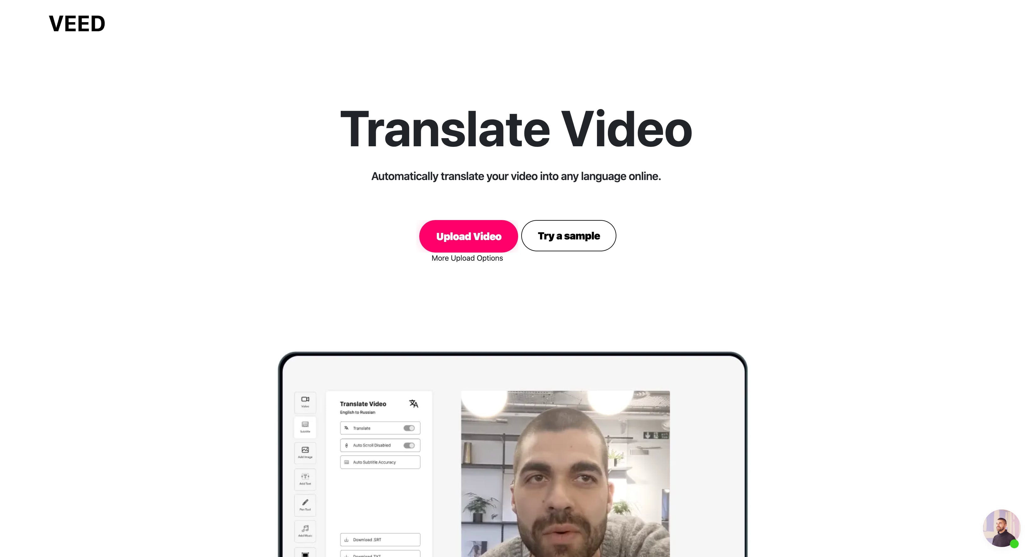 Veed - Translate Video - Automatically translate any video into any  language online | Product Hunt
