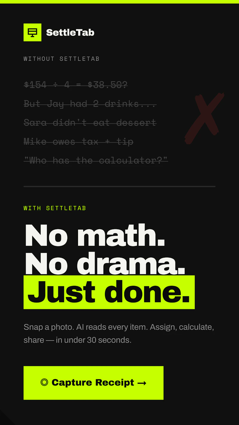 SettleTab screenshot 2