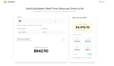 Gold Calculator gallery image
