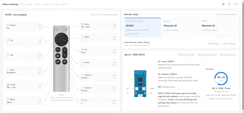 MiRemoteBridge screenshot 2