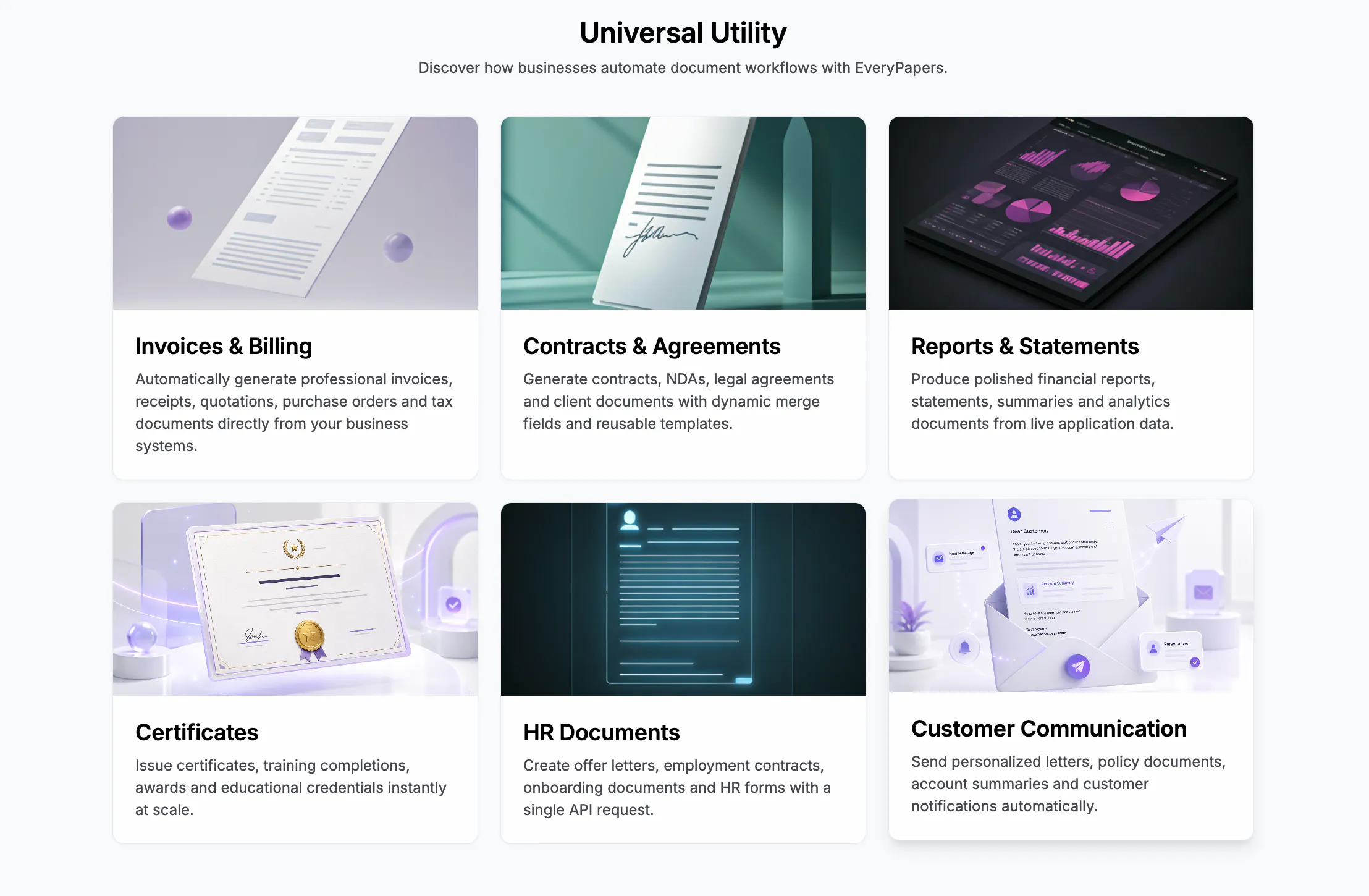 EveryPapers – Document Generation API screenshot