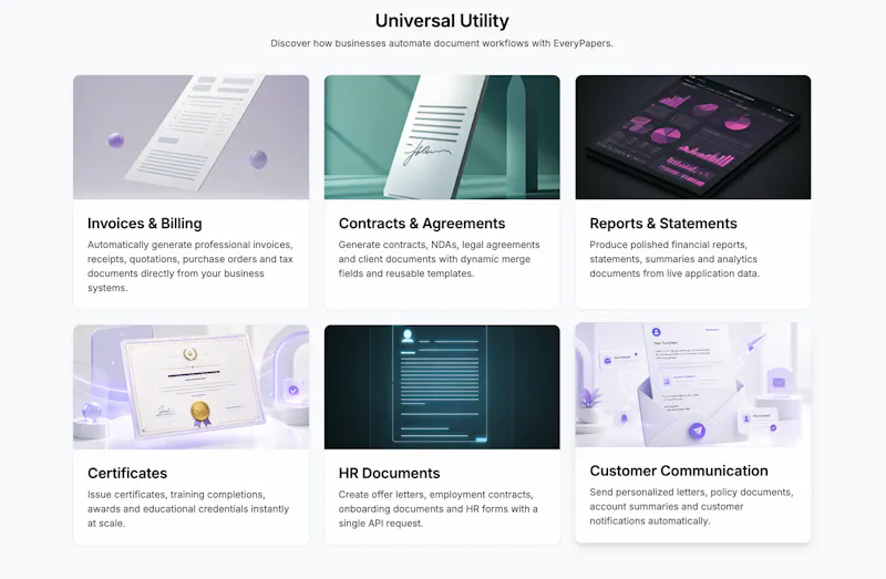 EveryPapers – Document Generation API screenshot 7