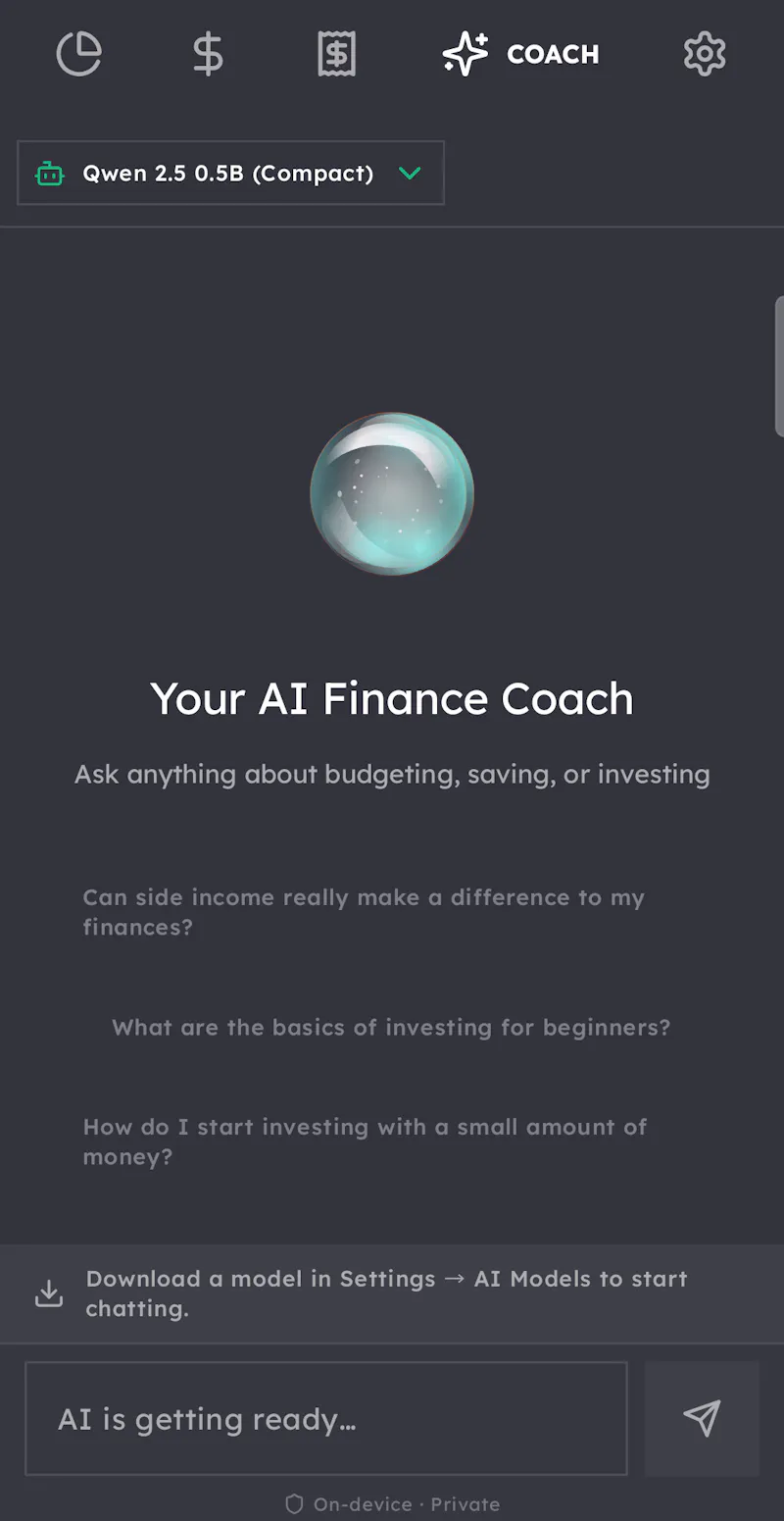 Fainto: Private Budget Tracker screenshot 7
