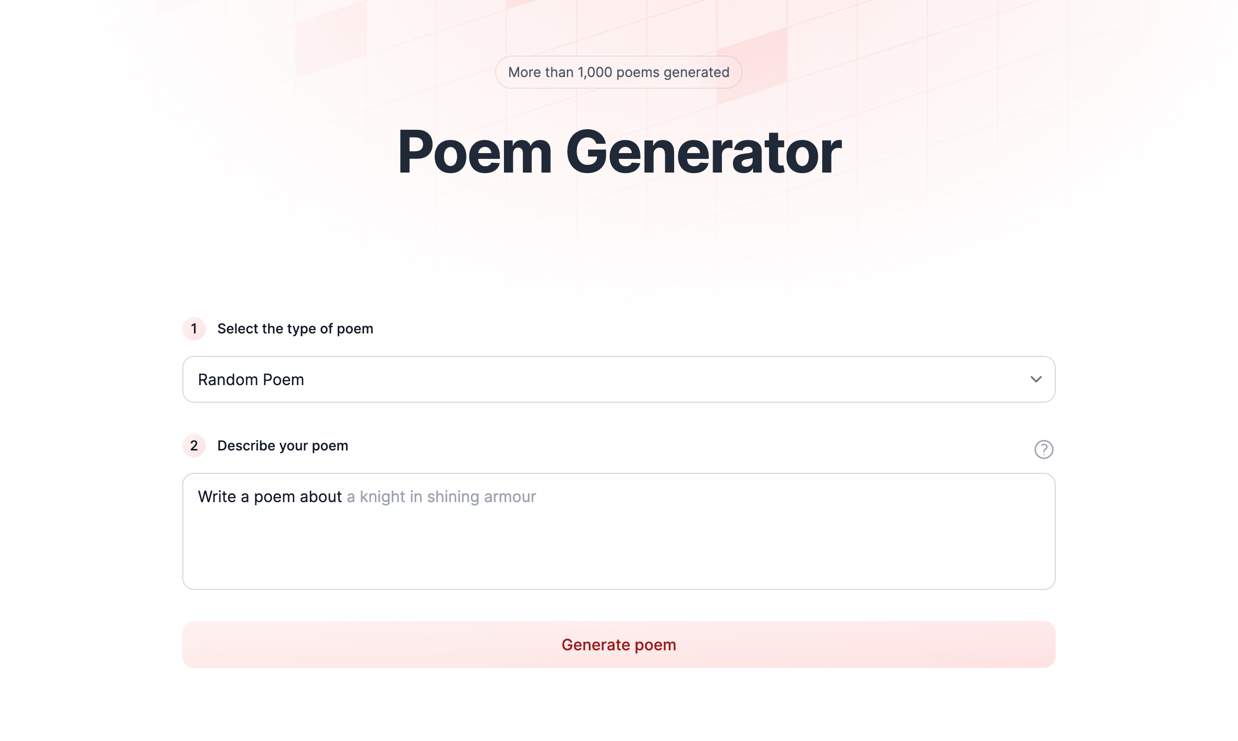 AI Poem Generator gallery image