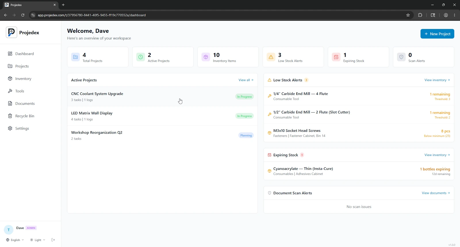 Projedex screenshot 5