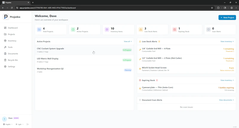 Projedex screenshot 5
