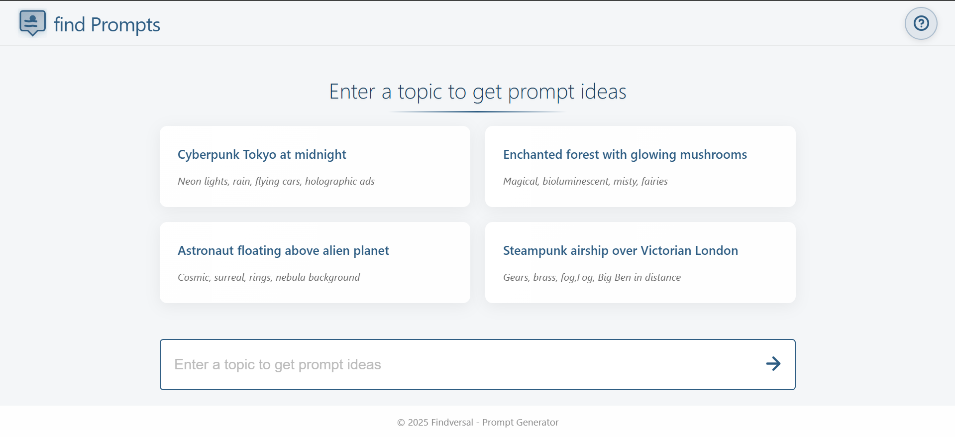 Find Prompts gallery image