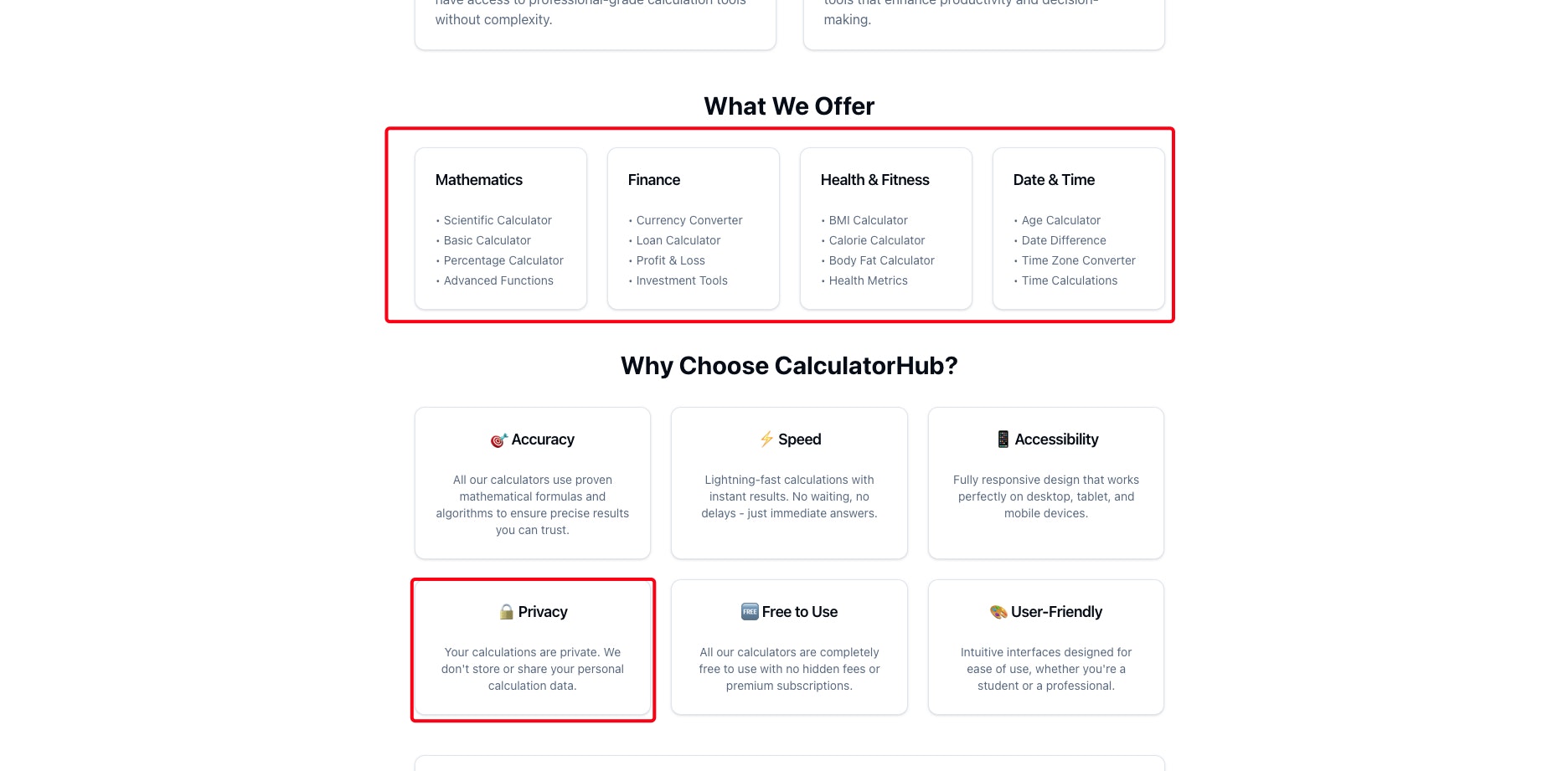 Media CalculatorHub-Kalkulator All-In-One - kalkulator dengan UI yang indah - semuanya dalam satu platform 2