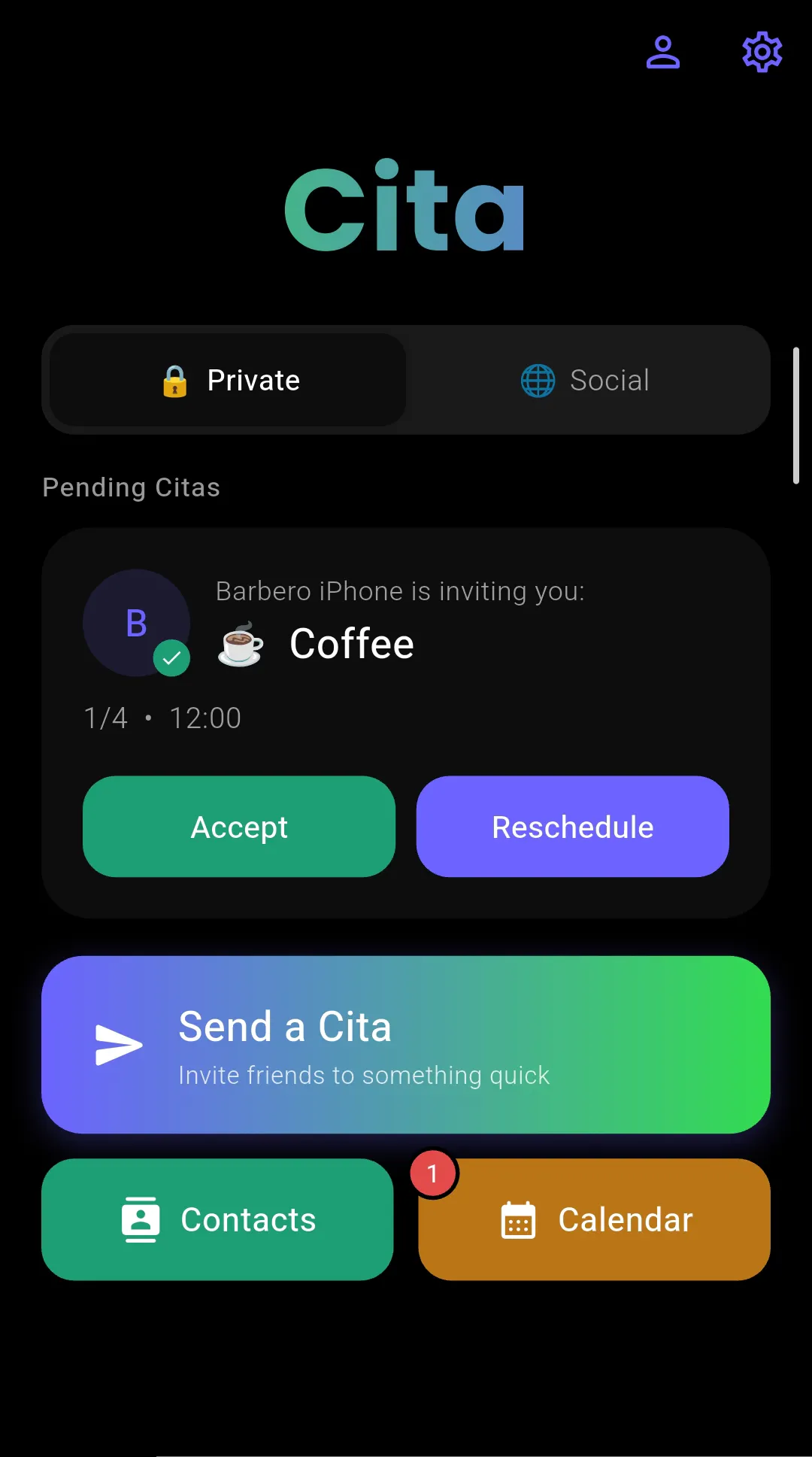 Banner del producto Cita app