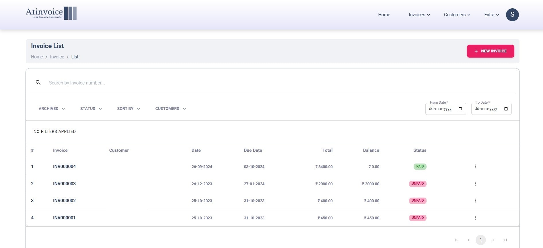 A1invoice: Free Online Invoice Generator gallery image