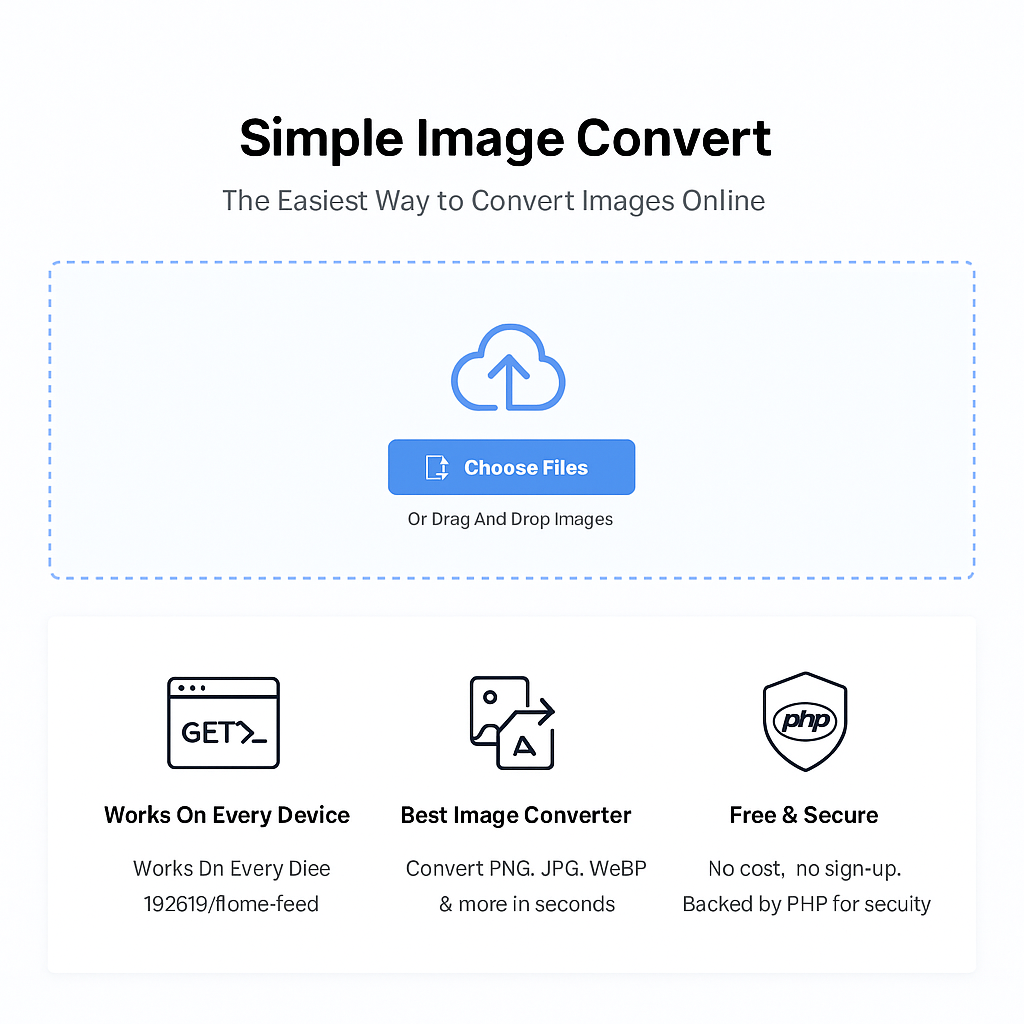Mídia 1 de Converter de imagem simples - Converta imagens em segundos - PNG, JPG, Webp, GIF e muito mais.