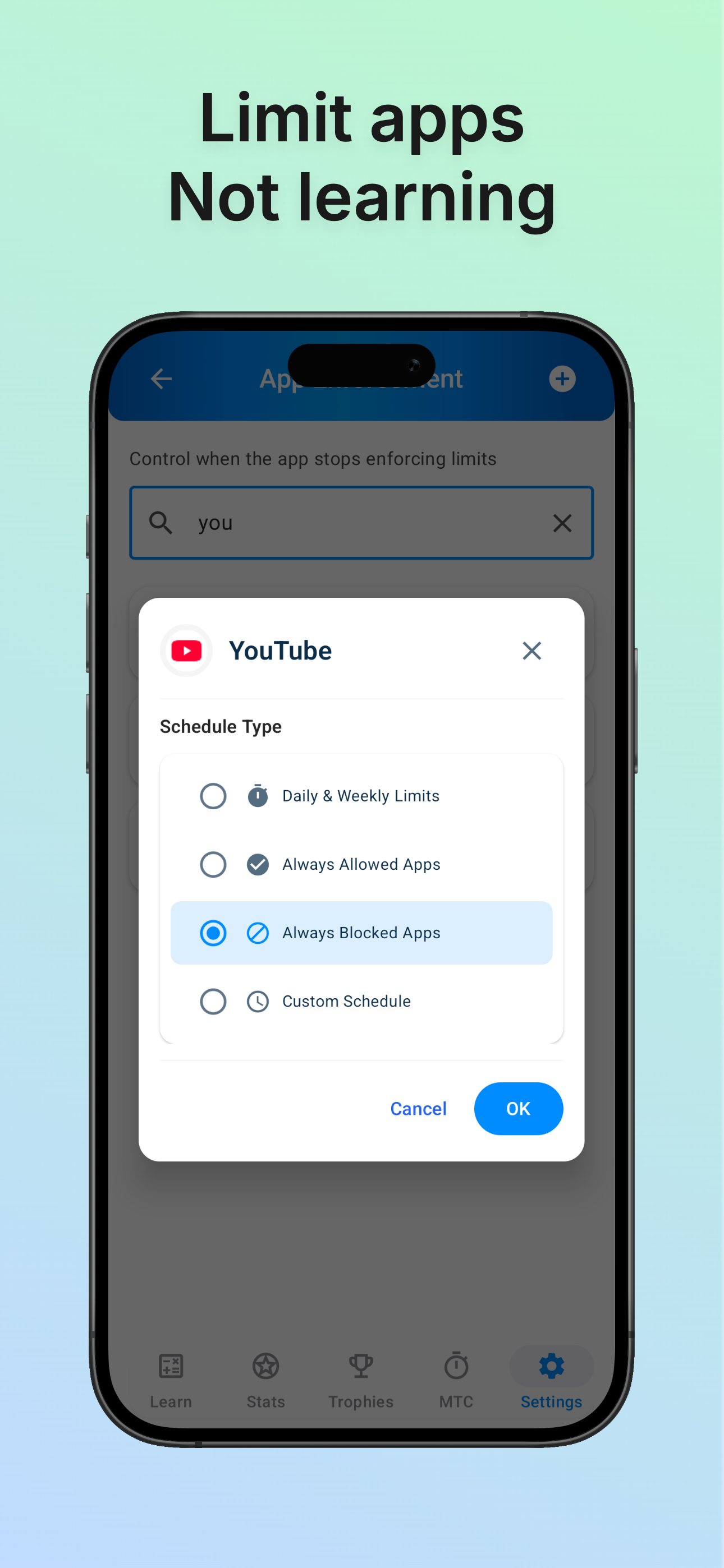 Screenwise: Unlock screen-time with math - Screenshot 3 showing product features and functionality