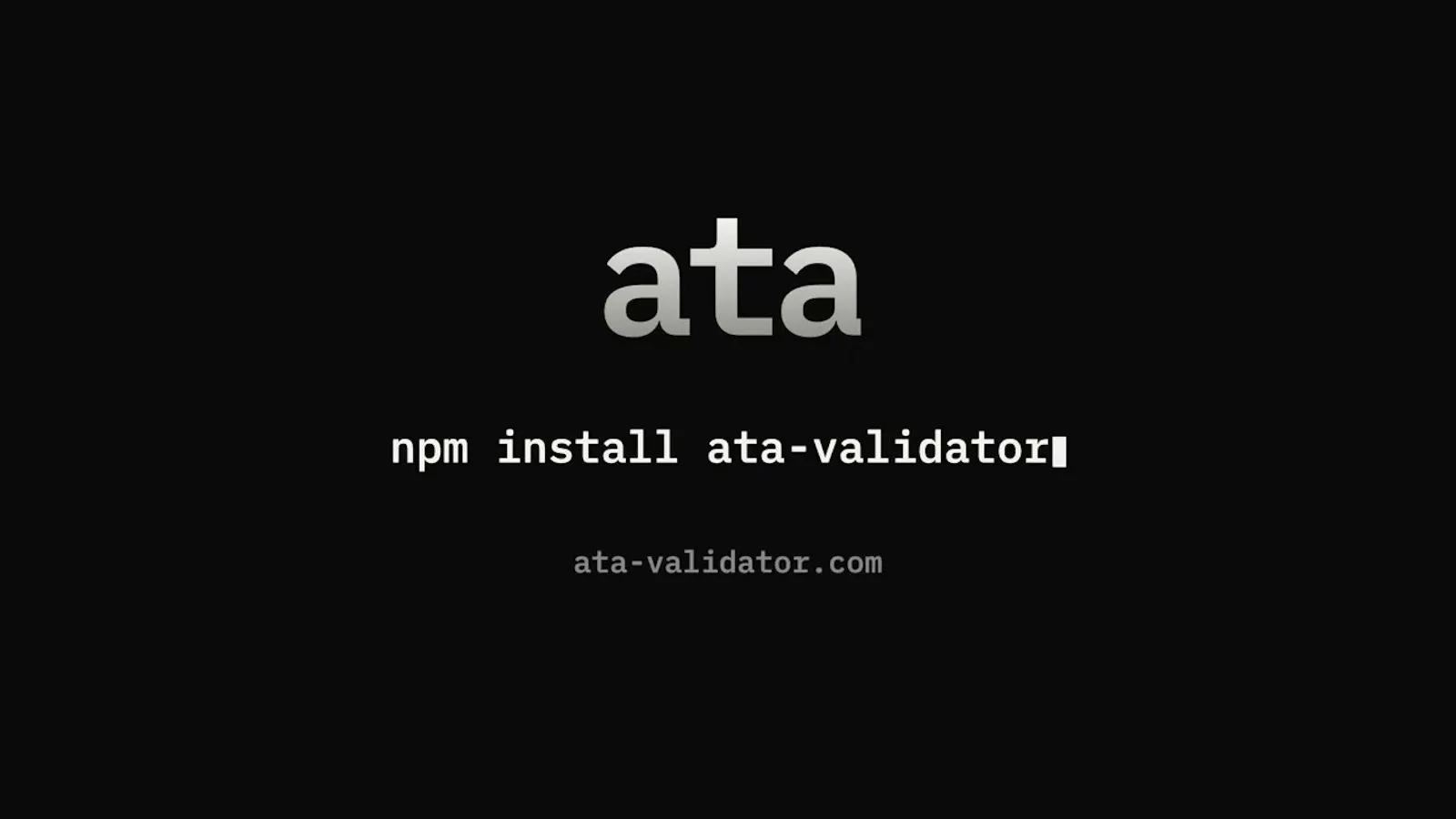 ata-validator screenshot 1 (video preview)