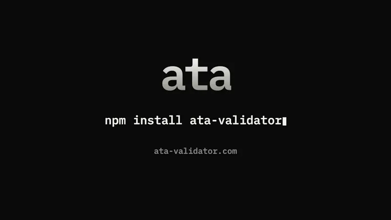 ata-validator screenshot 1 (video preview)
