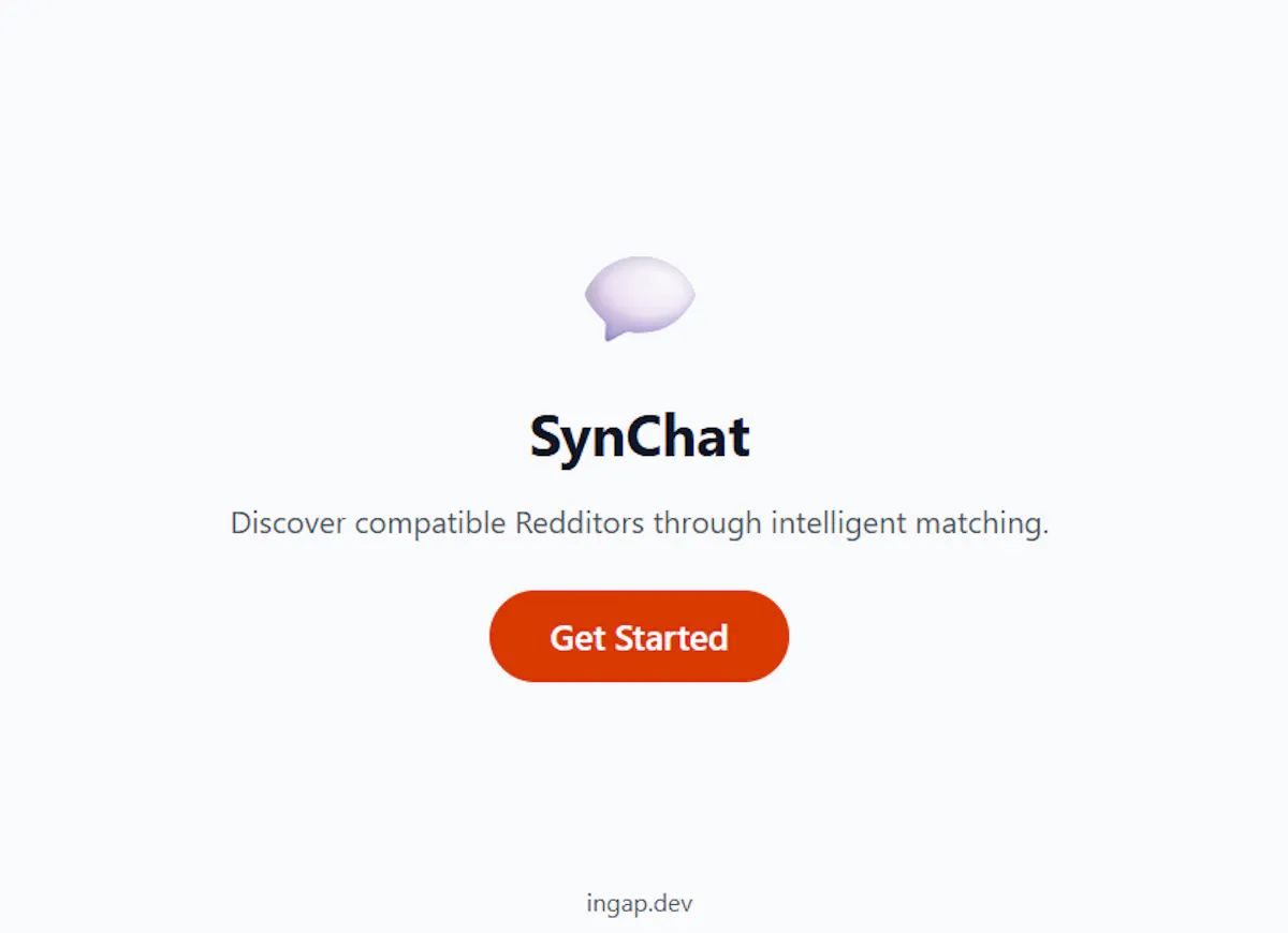 SynChat: The Native Reddit Matchmaker