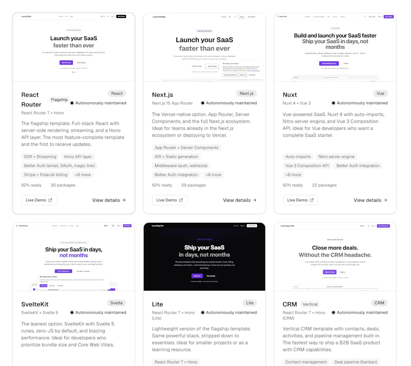 LaunchApp AI Starter Templates screenshot 1