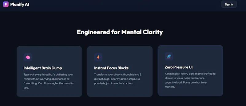 Planify AI screenshot 1