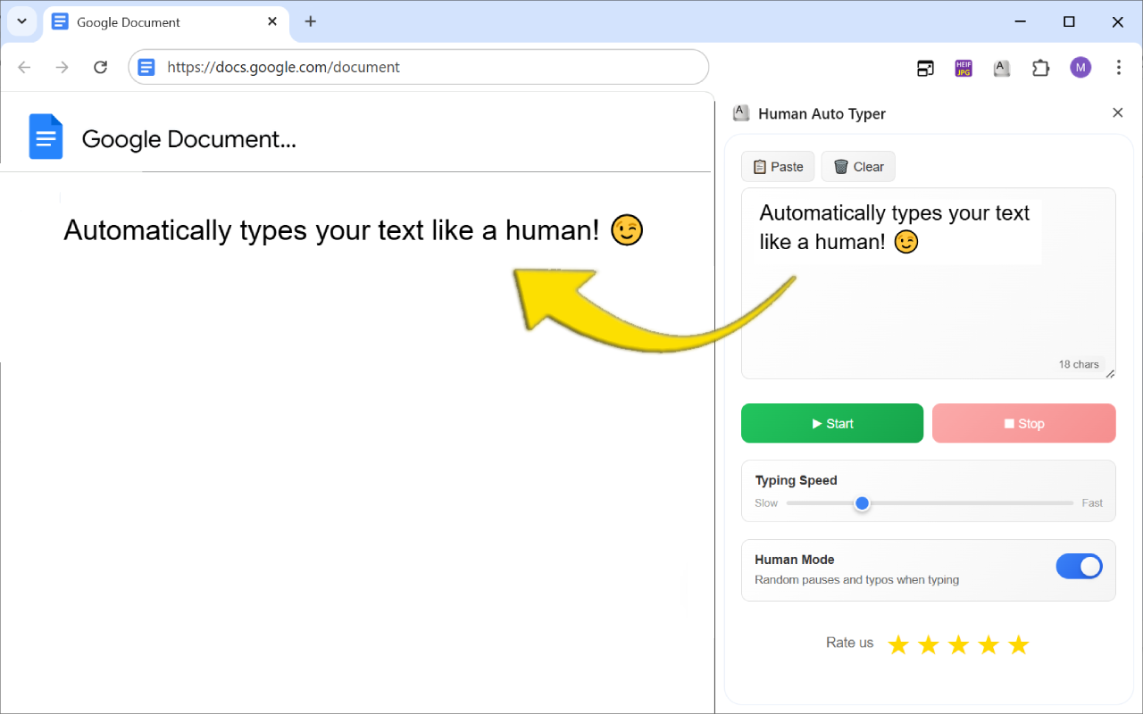 Human Auto Typer gallery image