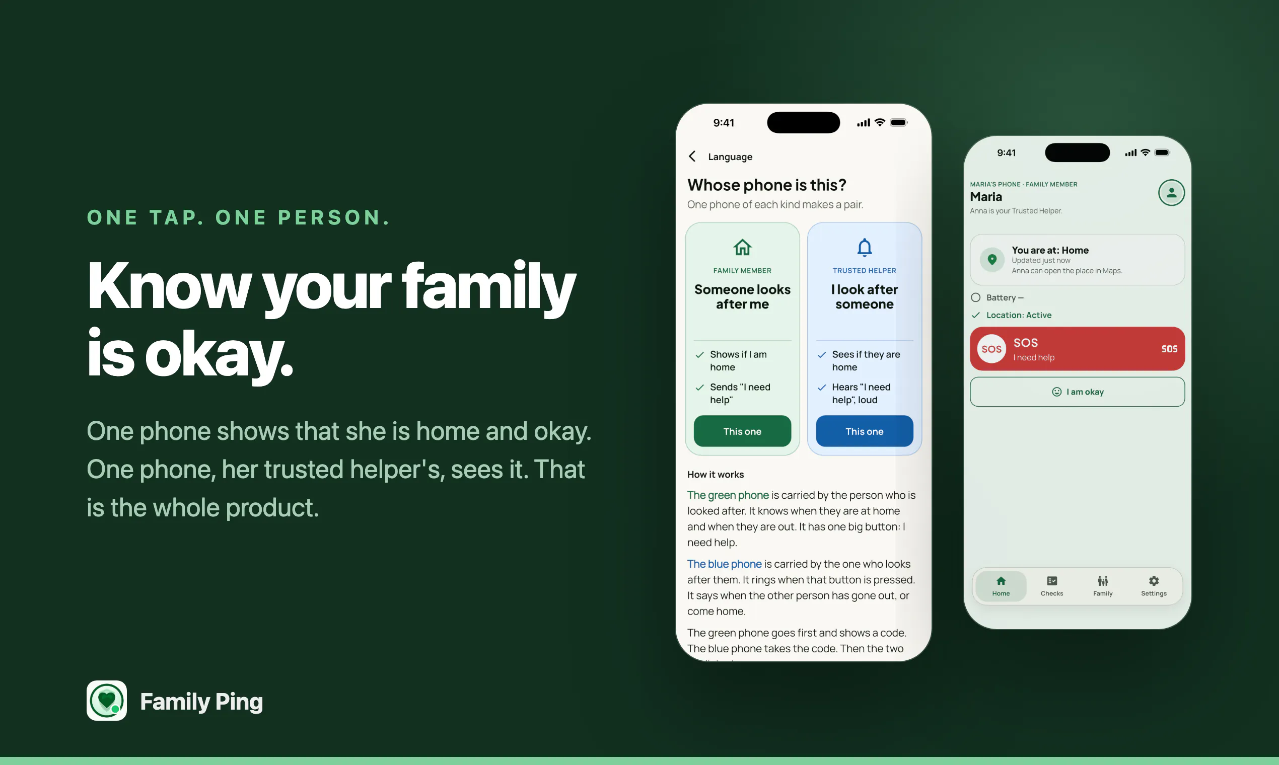 Family Ping — know your family is okay gallery image
