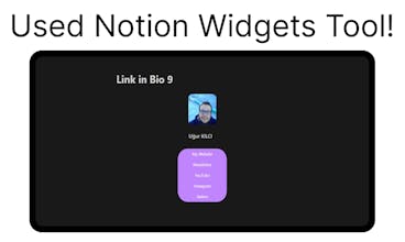 Notion Link in Bio Bundle Template gallery image