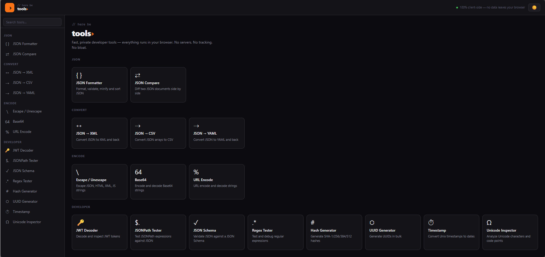 Here Be Tools — Developer Tools media 1