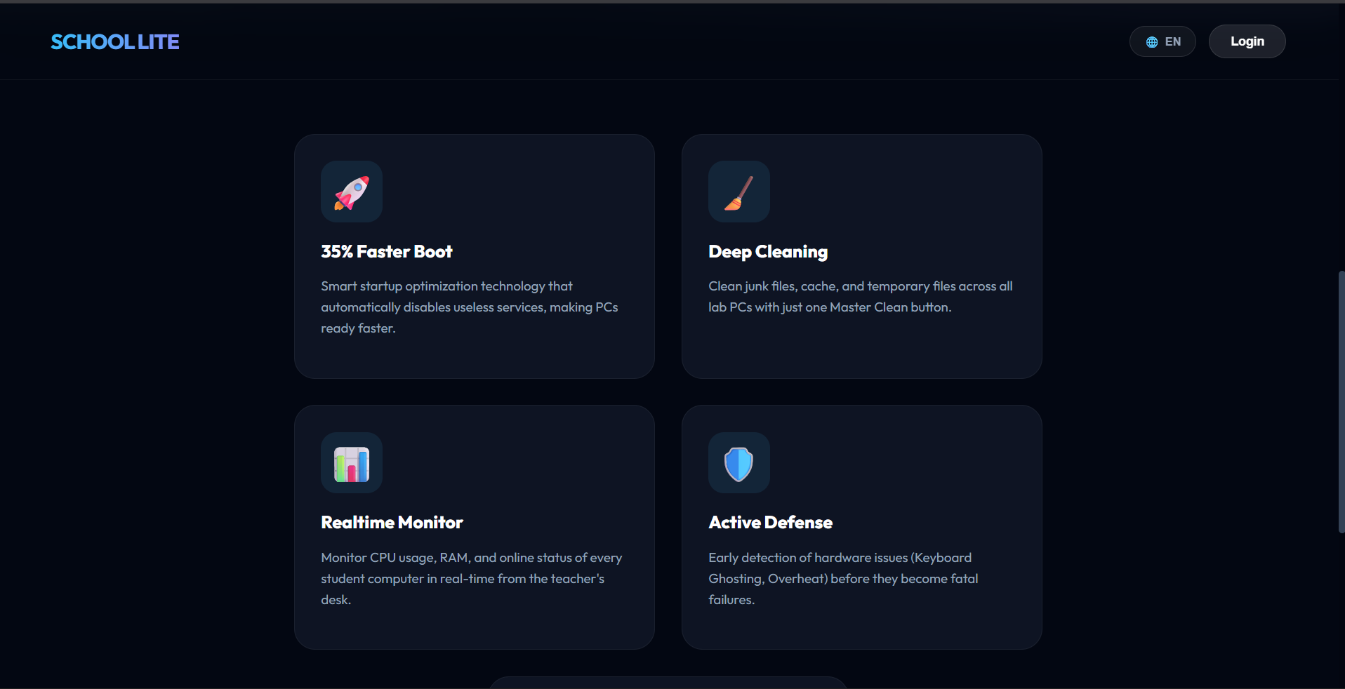 School Lite - Screenshot 2 showing product features and functionality