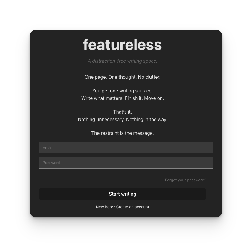 featureless gallery image