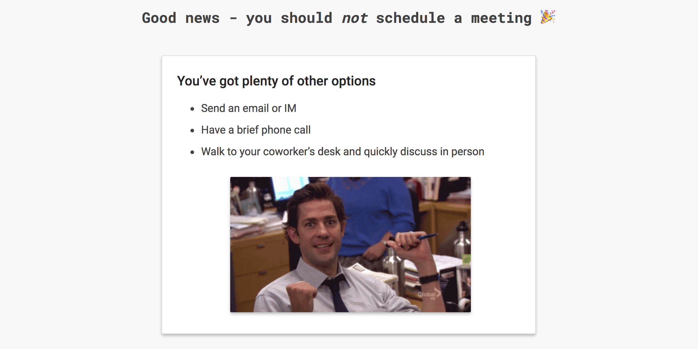 Should It Be a Meeting? Image