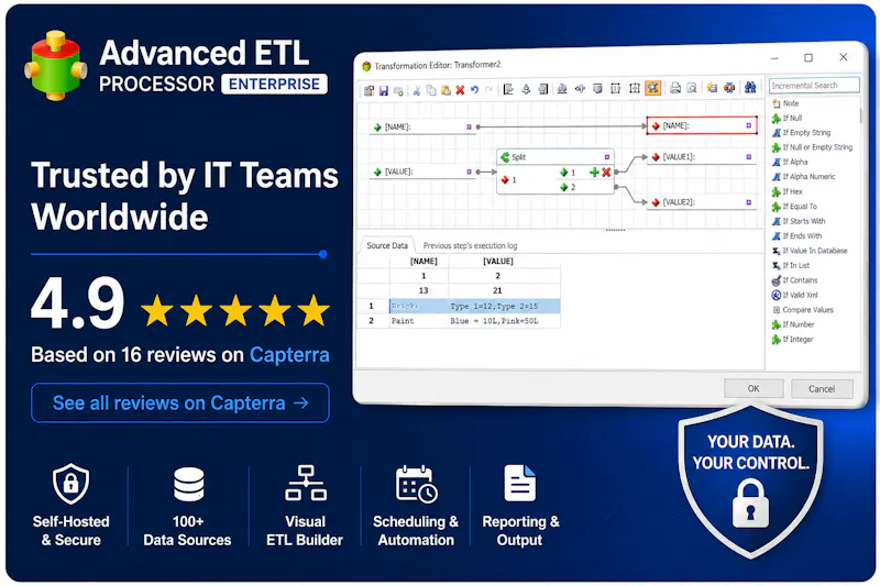 Advanced ETL Processor Enterprise 6.5 screenshot 4