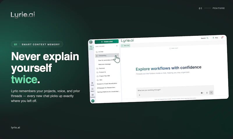 Lyrio AI Workspace screenshot 3