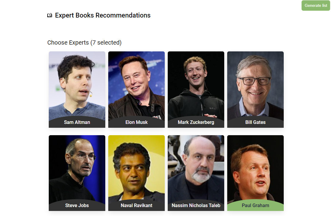 startuptile Expert Book Recommendations-Browse book recommendations by experts that you choose