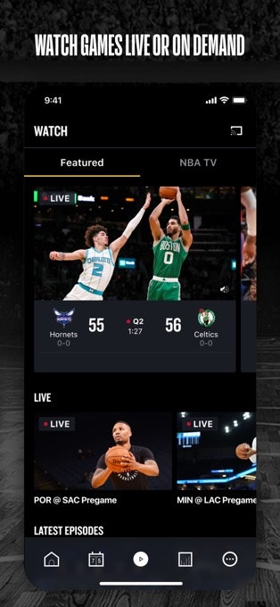 新的NBA应用程序媒体3